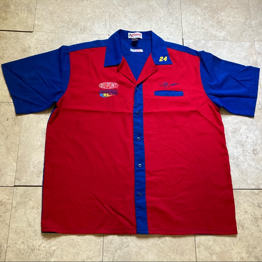 Vintage #24 Jeff Gordon Button Down Shirt Chase Camp Collar